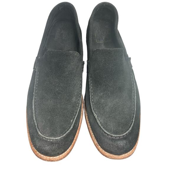 Frye Mens Grenson Green Grey Suede Slip On Loafers Size US 9.5 main image 4
